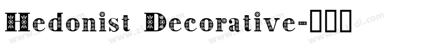 Hedonist Decorative字体转换